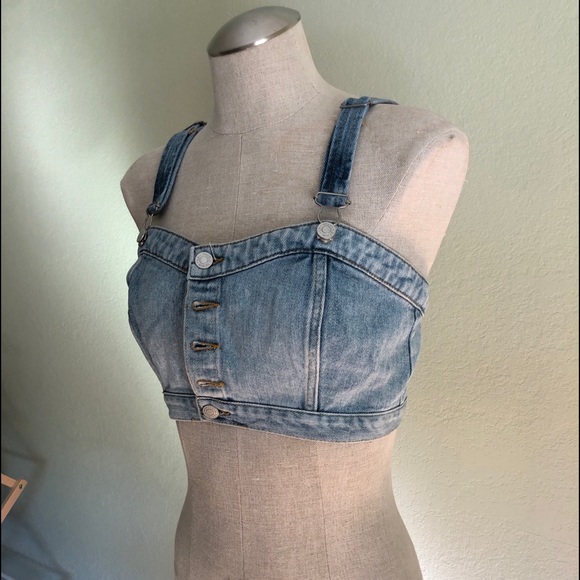 Tops - Jean crop top